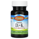 Витамин Д3 и К2, Vitamin D3 + K2, Carlson Labs, 30 капсул (CAR-10600) - изображение 1