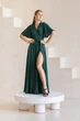 Вечернее изумрудное платье в пол FashionYouWant S изумрудный 43372332 - изображение 3