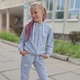 Дитячий костюм для дівчинки (кофта на блискавці+штани) Носи своє 116 Сірий p-8331 (p-8331-81696) - изображение 4