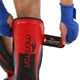 Защита голени и стопы для единоборств Maraton Fight Gear 9321 размер S Red-Black - изображение 5