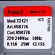Помпа (насос) для стиральной машины 49023062 Askoll 25 Вт T2121 (контакты спаренные спереди, на 3 защелки) - изображение 2