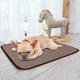 Охлаждающий коврик для собак и кошек Cooling Mat подстилка / лежанка для животных с охлаждающим эффектом, 40x30 см, коричневый (82860232) - изображение 3
