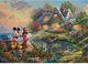 Puzzle Schmidt Thomas Kinkade Painter of Light Disney Sweethearts Mickey & Minnie 69.3 x 49.3 cm 1000 elementów (4001504596392) - obraz 2