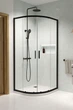 Душевая кабина RADAWAY Premium Pro Black PDD 90Lx80Rx200 стекло прозрачное 1013000-01-01+1013500-54-01 - изображение 1