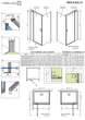 Душова кабіна RADAWAY Nes KDJ II 90x90x200 8 мм 10086090-01-01R + 10089090-01-01 - зображення 2