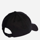 Кепка Adidas Bball 3S Cap Ct IB3242 OSFW 56 Чорна (4066763590055) - зображення 2