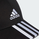 Кепка Adidas Bball 3S Cap Ct IB3242 OSFW 56 Чорна (4066763590055) - зображення 3