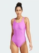 Купальник слитный женский Adidas Big Bars Suit IW6015 38 Фиолетовый (4067897596845) - изображение 1