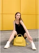 Спортивна сумка жіноча крос-боді через плече з екошкіри велика Sambag Жовтий 37561 - зображення 4