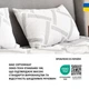 Набор подушек 2 шт Elegantly IDEIA 50x70 см, аналог лебяжьего пуха, искусственный пух, мягкая подушка с молнией - изображение 9