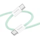 USB кабель Type-C на Type-C HOCO Source 60W charging data cable (2m, PD2.0, 60W, 20V 3A). Green - зображення 1