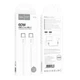 USB кабель Type-C на Type-C HOCO Source 60W charging data cable (2m, PD2.0, 60W, 20V 3A). White - зображення 3