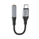 Переходник Type-C на наушники mini jack 3.5 Digital Audio converter HOCO Fresh (0.12m, DAC). Black - изображение 2