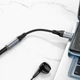 Переходник Type-C на наушники mini jack 3.5 Digital Audio converter HOCO Fresh (0.12m, DAC). Black - изображение 3