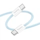 USB кабель Type-C на Type-C HOCO Source 60W charging data cable (1m, PD2.0, 60W, 20V 3A). Blue - зображення 1