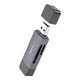 Картридер с разъемом Type-C и USB HOCO Spirit card reader (USB2.0, Type-C, SD/TF, 480Mbps). Black - изображение 4