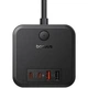 Мережевий зарядний пристрій 4 виходи на 30 W Baseus PowerCombo Cube Power Strip (2xType-C + 2xUSB + 3AC). Black - зображення 7