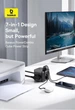 Мережевий зарядний пристрій 4 виходи на 30 W Baseus PowerCombo Cube Power Strip (2xType-C + 2xUSB + 3AC). Black - зображення 9