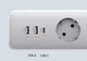 Мережевий фільтр Ugreen CD286 30W 3 AC Power Strip with Master Switch (2A1C) DE White (UGR-25357) - зображення 4