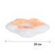 М'який комір-подушка для котів Lesko DT-1018 XS Peach післяопераційний захисний від вилизування - зображення 3