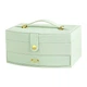 Шкатулка Casegrace SP-01245 Tiffany 20*15*10 для украшений и ювелирных изделий двухуровневая с зеркалом - изображение 2
