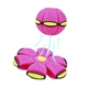 Летающий складной игровой мячик Flat Ball Disc мяч-трансформер для активных игр на природе и дома розовый (kt -6056) - изображение 4
