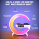 Лампа-ночник с беспроводной зарядкой, будильником и bluetooth колонкой, smart light sound machine 45RVK-2664 - изображение 5