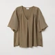 Блузка женская H&M 0635049_хак 34 Хаки (KAY2000001504628) - изображение 1
