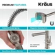 Кухонний змішувач з висувною лійкою Kraus Artec Pro KPF-1603SFS - зображення 7
