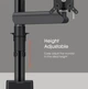 Крiплення Vogels Momo 2137 Monitor Mount Motion Black (6982275) - зображення 8