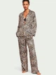 Сатинова піжама Victoria's Secret (сорочка+штани) XS ЛЕО Satin Long Pajama Set leo - зображення 1