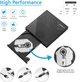 Внешний DVD-привод Amicool USB 3.0/USB C для ноутбука и ПК Черный - изображение 6
