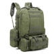 Водонепроницаемый Рюкзак 55 л Molle Assault с 3 подсумками / Ранец из Oxford 800D олива 52 х 47 х 33 см - изображение 1