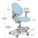 Дитяче крісло Evo-Kids Mio-KBL (Y-407 KBL) Блакитний - изображение 4