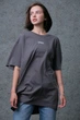 Жіноча Оверсайз Футболка З Принтом Without 1702 S/M Dark Gray - изображение 2