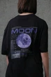 Жіноча Оверсайз Футболка З Принтом Without Moon 2XL/3XL Black - изображение 5