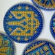 Набор брелков для алмазной мозаики Color Art Украинские орнаменты двусторонние 5 шт. - изображение 2