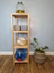 Стелаж (этажерка) 1150х360х360 мм WoodDecor из натурального дерева 4 полочки покрытый лаком - изображение 1