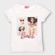 Подростковая футболка для девочки Disney Barbie EX1133 134-140 см Белая (3609086971289) - изображение 5