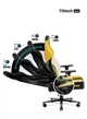 Комп'ютерне крісло для геймера Diablo Chairs X-Player 2.0 Yellow/Black (King Size) - зображення 7