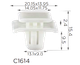 Крепление молдинга/двери Honda, Acura (75315S9A004, 75315-S9A-004, 75315-STK-A01, 75315STKA01, 15764) - изображение 1