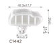 Крепление молдинга Honda, Acura (75328SM4A01, 75328-SM4-A01) - изображение 1