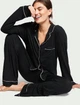 Піжама Модал Victoria's Secret Set MODAL LONG PJ SET Black (сорочка+штани) XS Чорна класична - зображення 1