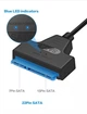 Кабель-перехідник (адаптер) XON MemoryCable 2 x USB 2.0 to SATA 6 Гбіт/c для 2.5" HDD / SSD дисків Чорний (XCA1A22SA1PB 6556) - зображення 5