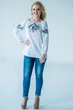 Вишиванка Piccolo Виноград фіолетовий XL Біла - зображення 1