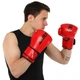 Боксерские перчатки Zelart Fight Gear 9056 10 унций Red-Black - изображение 7