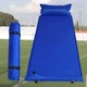 Самонадувающийся спальный коврик надувной каремат Solve с подушкой185*70- KT6003303- Blue - изображение 1