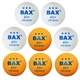 Теннисные шарики BAX 3 STAR 40+ Ukraine white/orange 8 шт - изображение 1