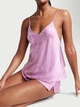Піжама Draped Back Jacquard Cami Set від Victoria's Secret розмір XS фіолетовий колір - зображення 1