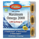 Омега з натуральним смаком лимона, Maximum Omega 2000, Carlson Labs, 2000 мг, 30 гелевих капсул (CAR-60020) - зображення 1
